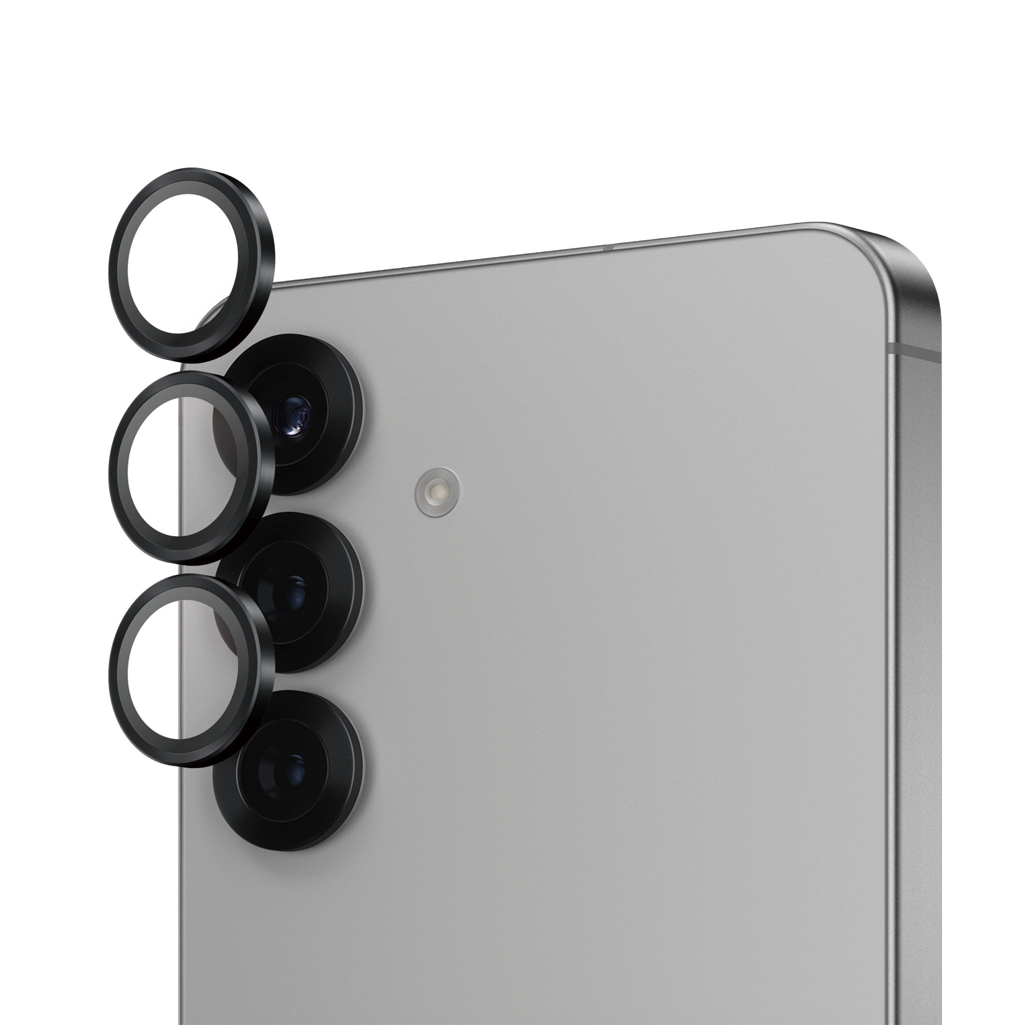 PanzerGlass® Hoops® Schwarz Kameraschutz Samsung Galaxy S25